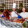 草坪海鲜烧烤自助晚宴BBQ【餐饮美食团购】亚龙湾天域亲子酒店